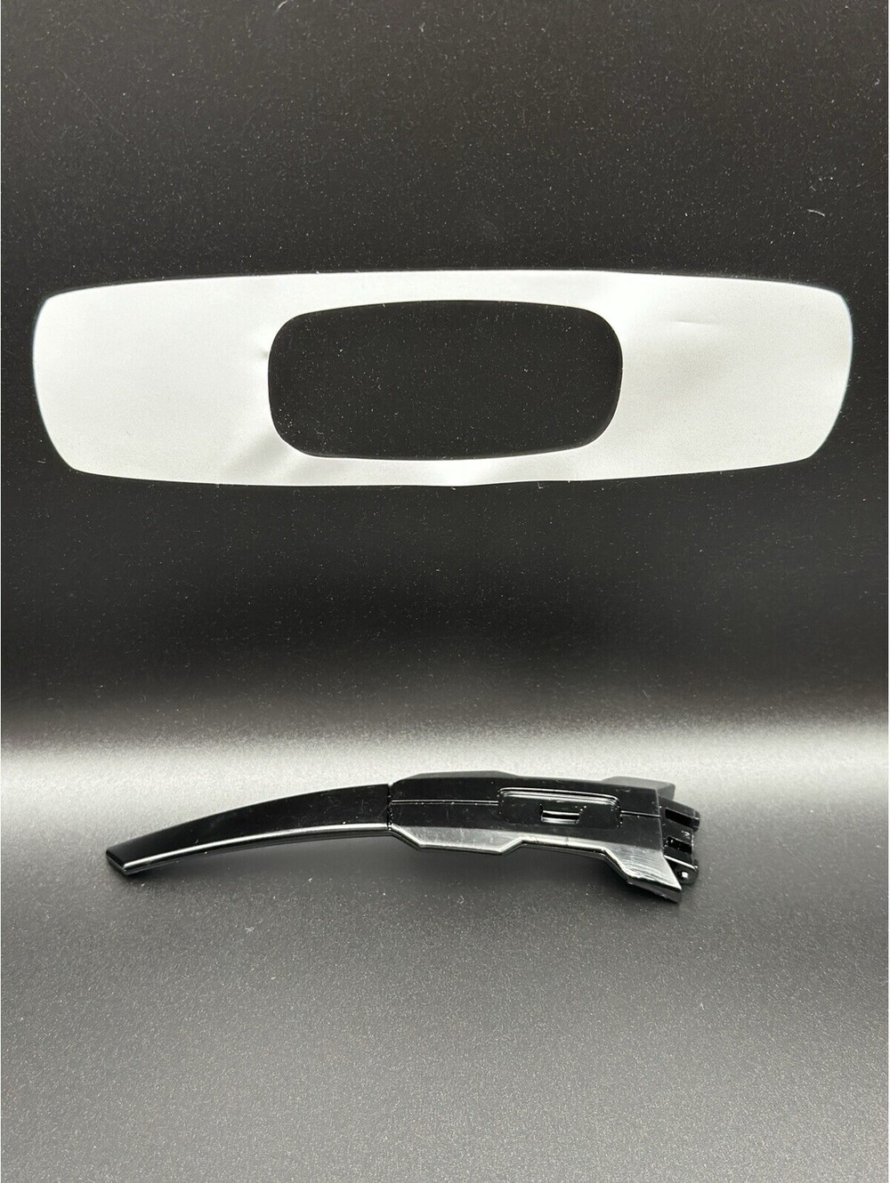 Oakley Oil Rig Polished Black OEM Left Replacement Arm (No Icon)